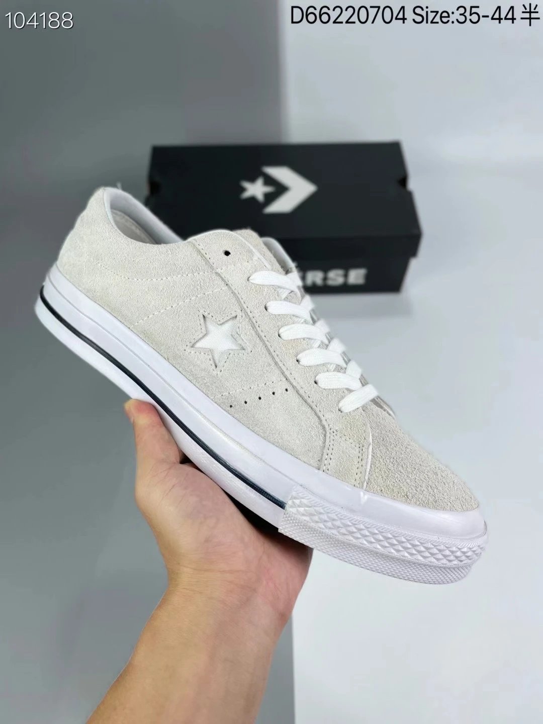 Converse Star Suede Low Top White Casual Sneakers D66220704