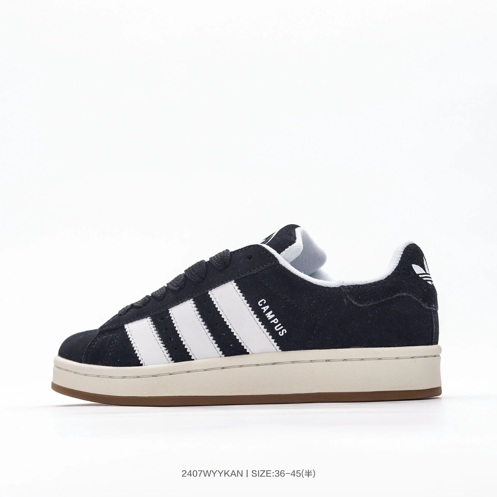 Adidas Campus Black Suede Casual Sneakers Shoes 36-45