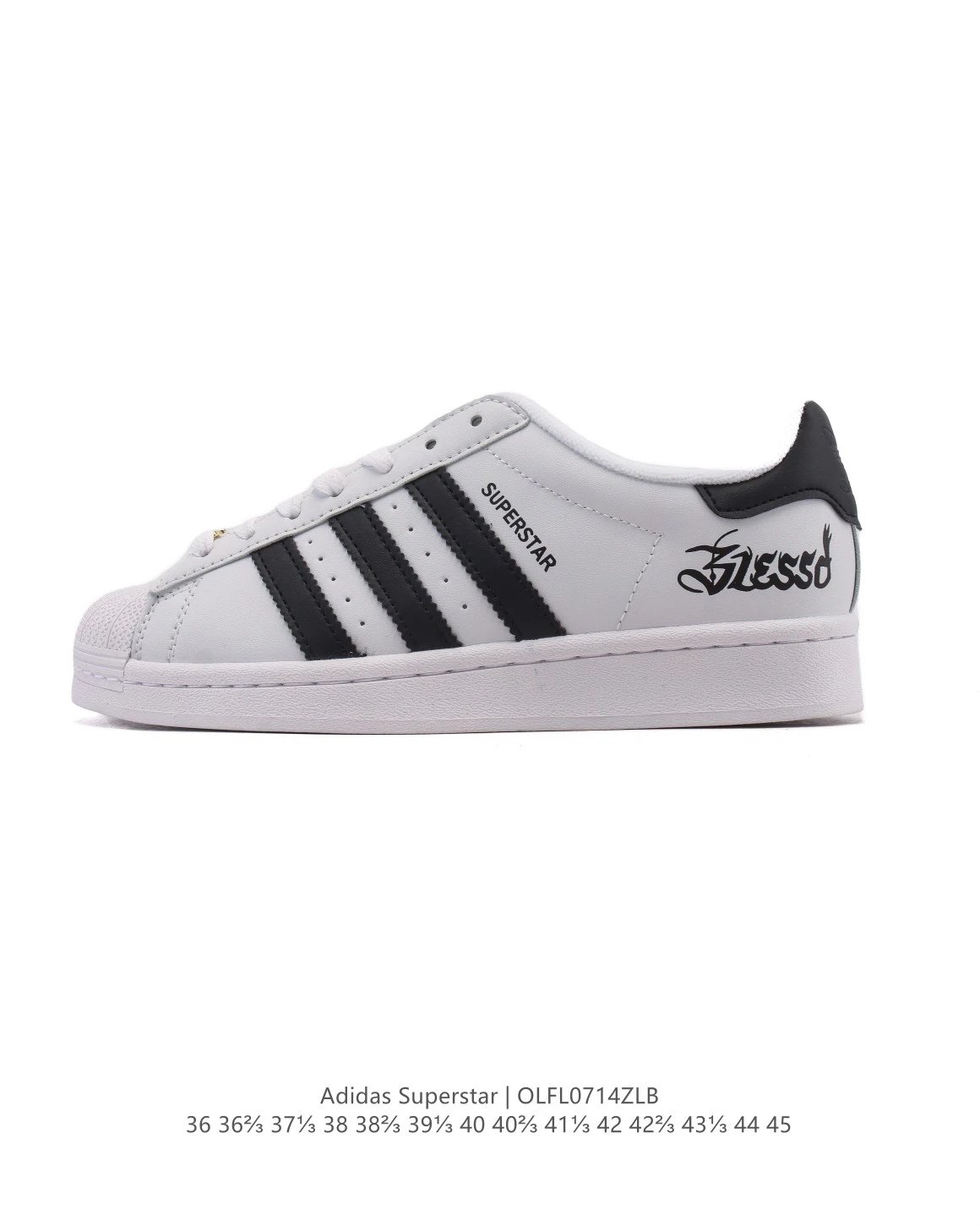 Adidas Superstar White Black Leather Men Sneakers