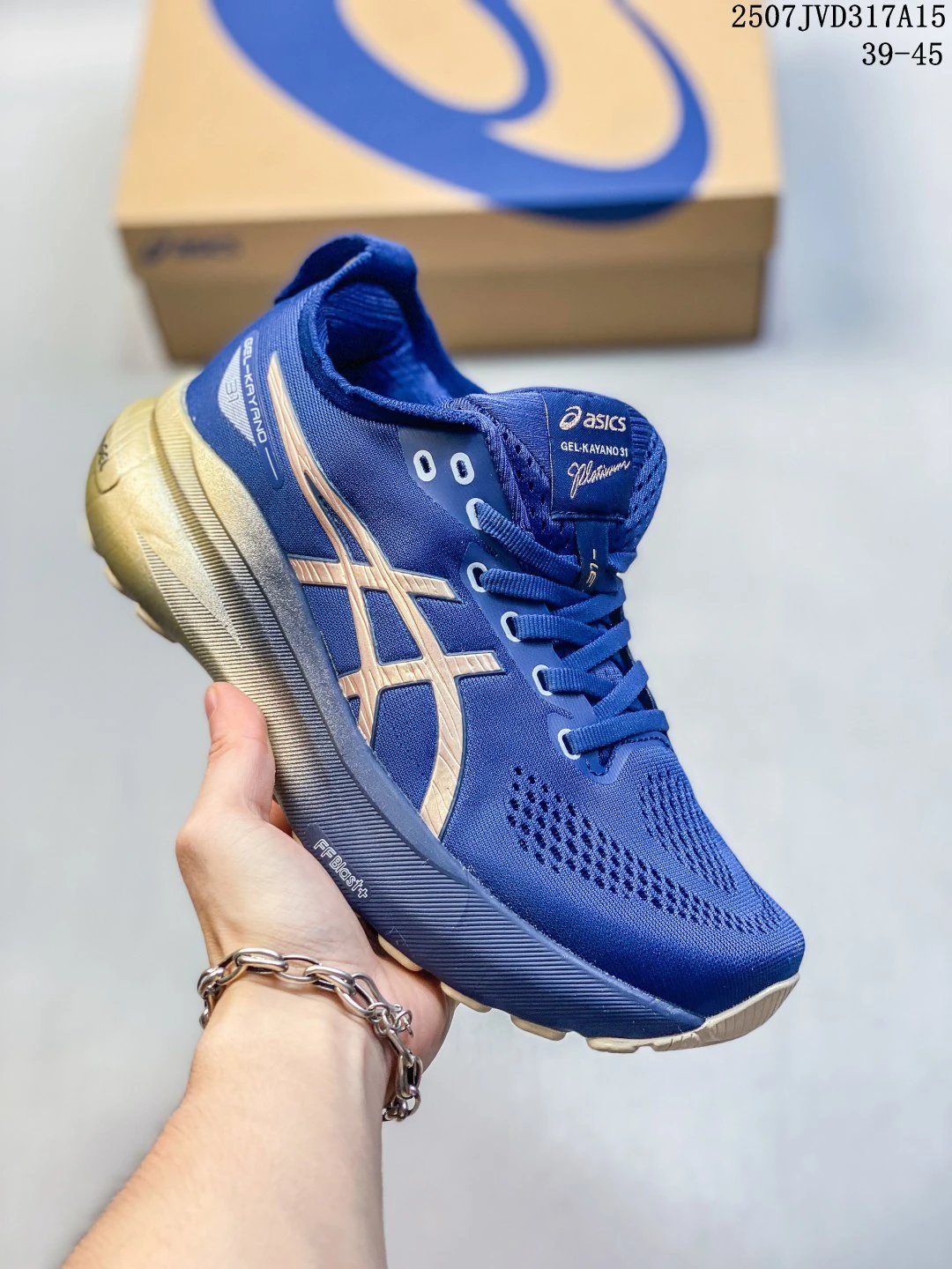 ASICS GEL-Kayano 31 Gold Running Shoes Breathable Cushion
