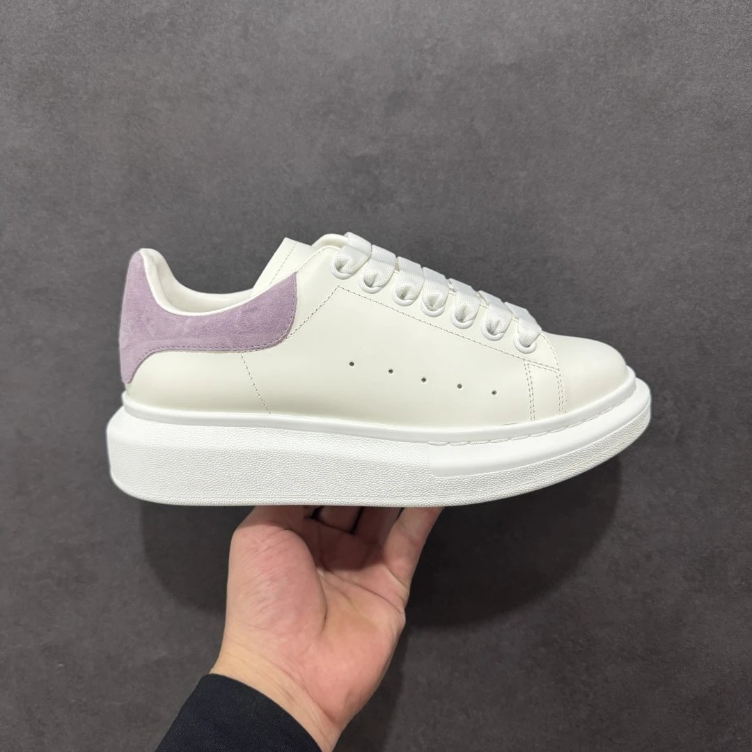 Alexander McQueen White Lilac Oversized Sneakers Shoes