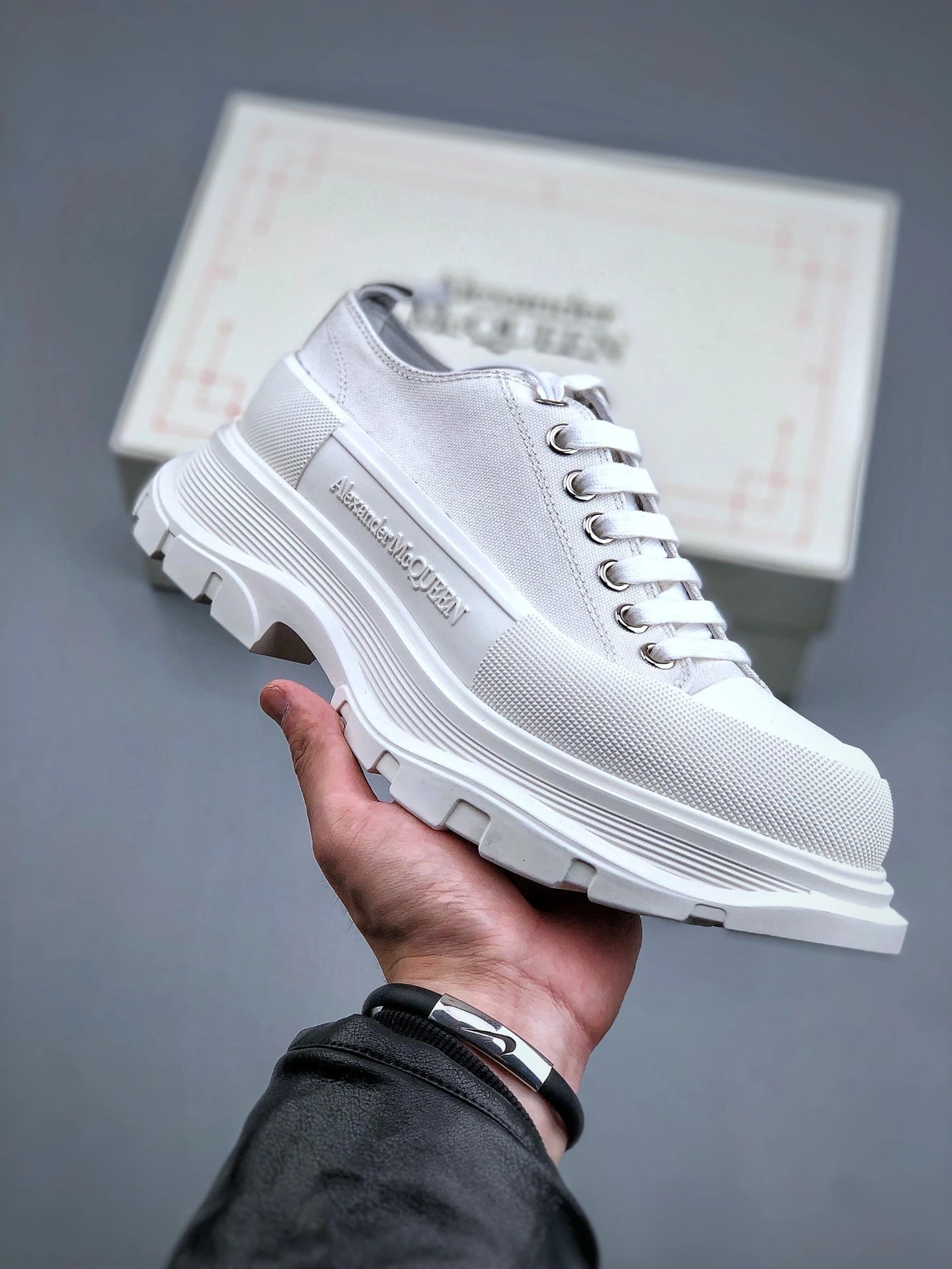 Alexander McQueen White Chunky Sole Sneakers