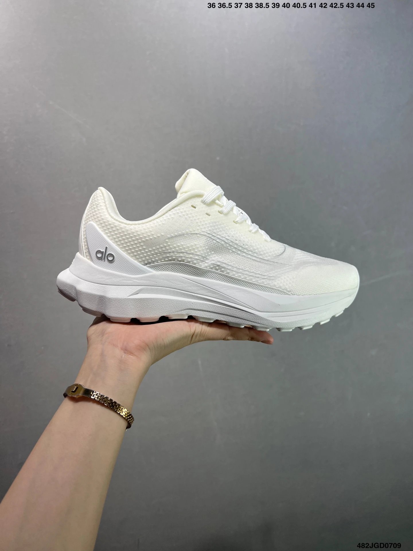 ShoesAlo White Mesh Running Shoes Lightweight Unisex Sneakers