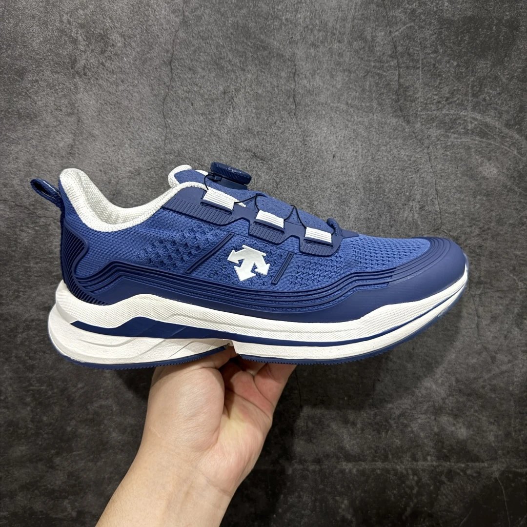 DESCENTE Men’s Lightweight Breathable Running Shoes Blue Sneakers