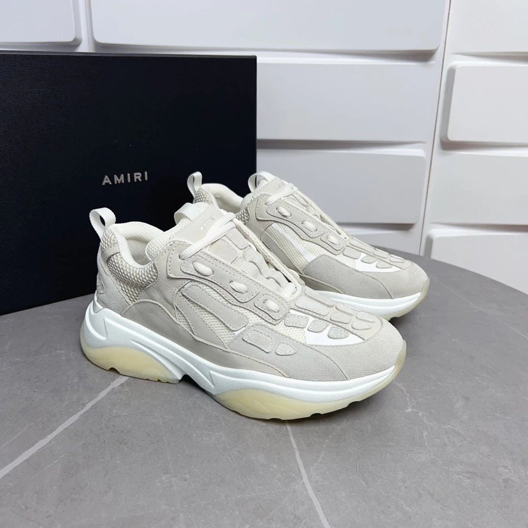 Amiri Chunky Mesh Suede Sneakers Men Casual Shoes