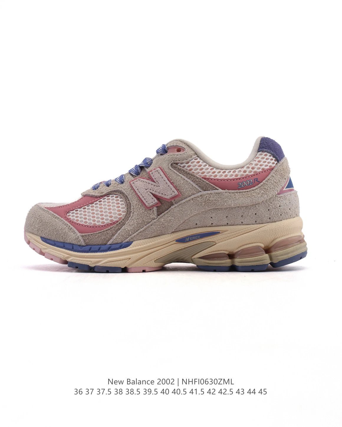 New Balance 2002R Beige Pink Mesh Running Shoes