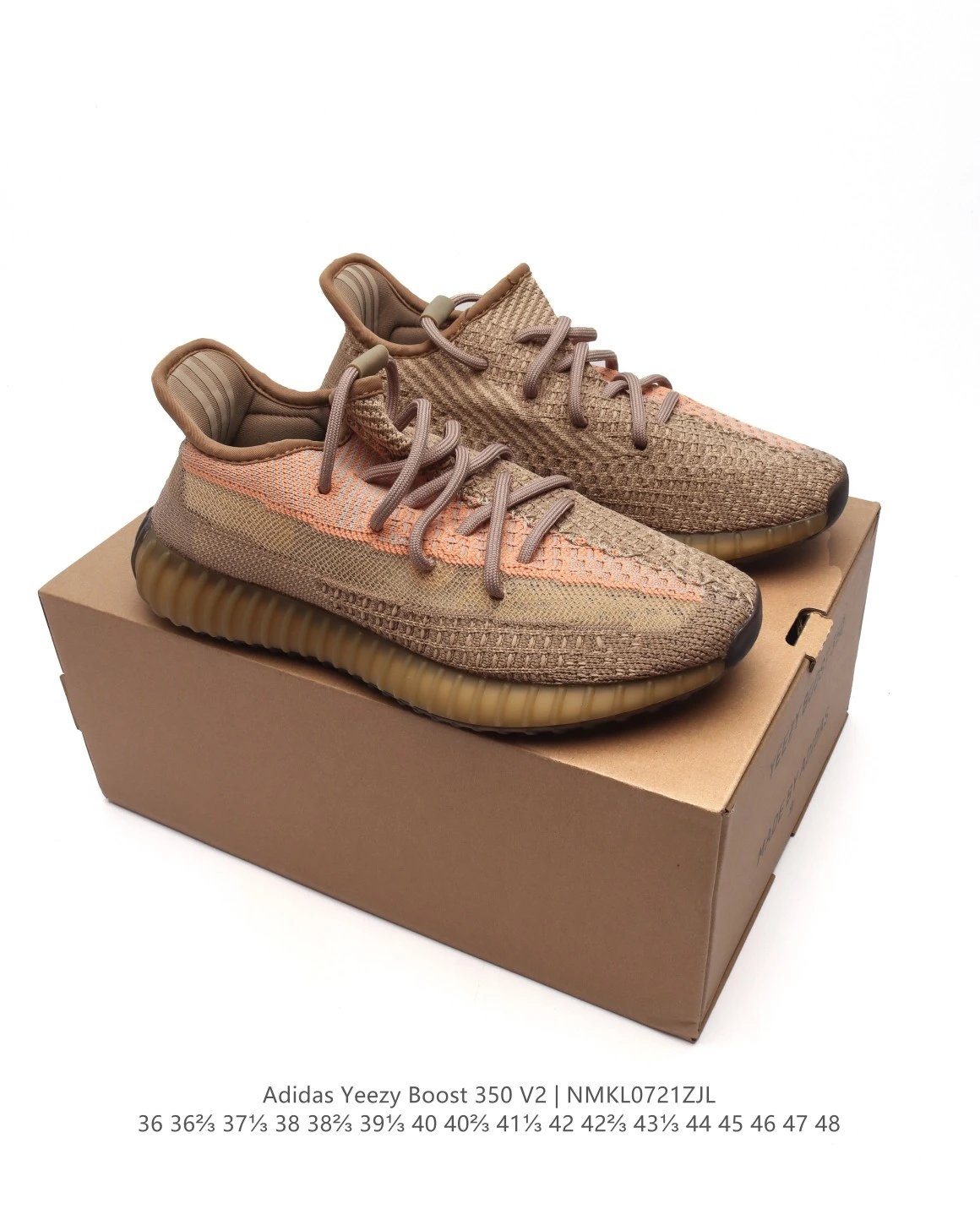 Adidas Yeezy Boost 350 V2 Brown Orange Shoes