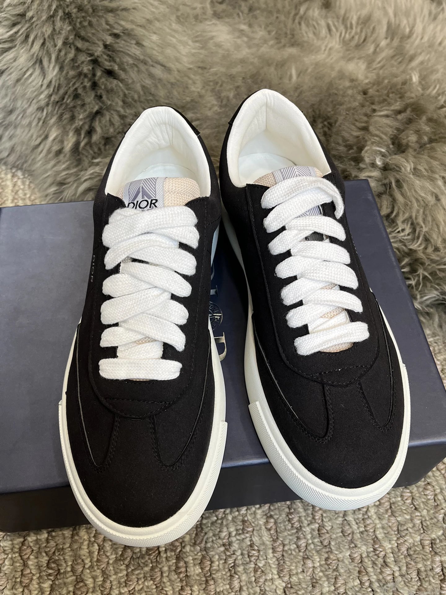 Dior Black White Casual Sneakers Unisex Street Style Shoes