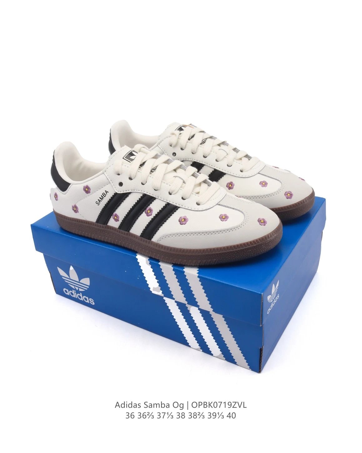 Adidas Samba OG Floral White Black Sneakers Women