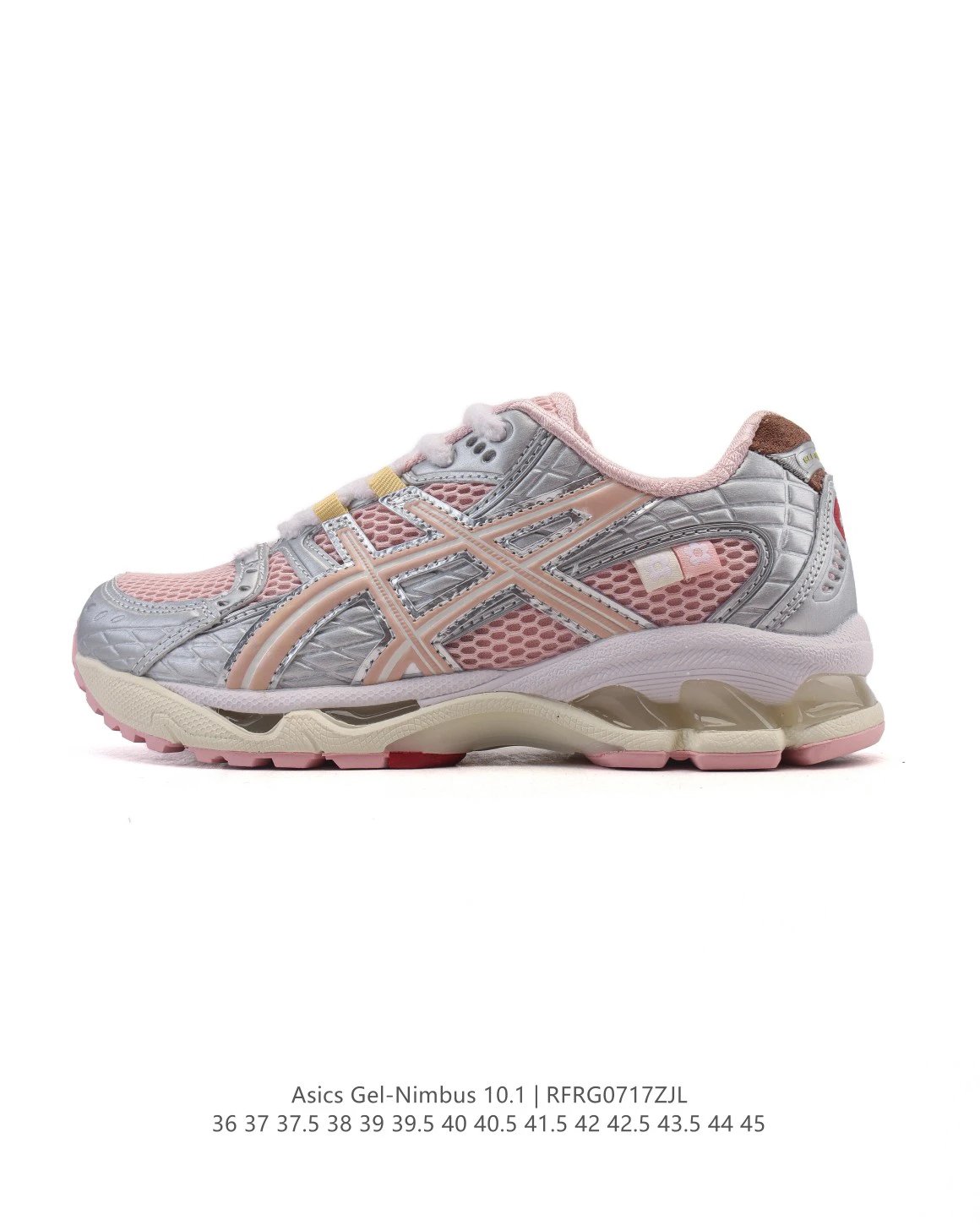 Asics Gel-Nimbus 10.1 Women Pink Silver Running Shoes