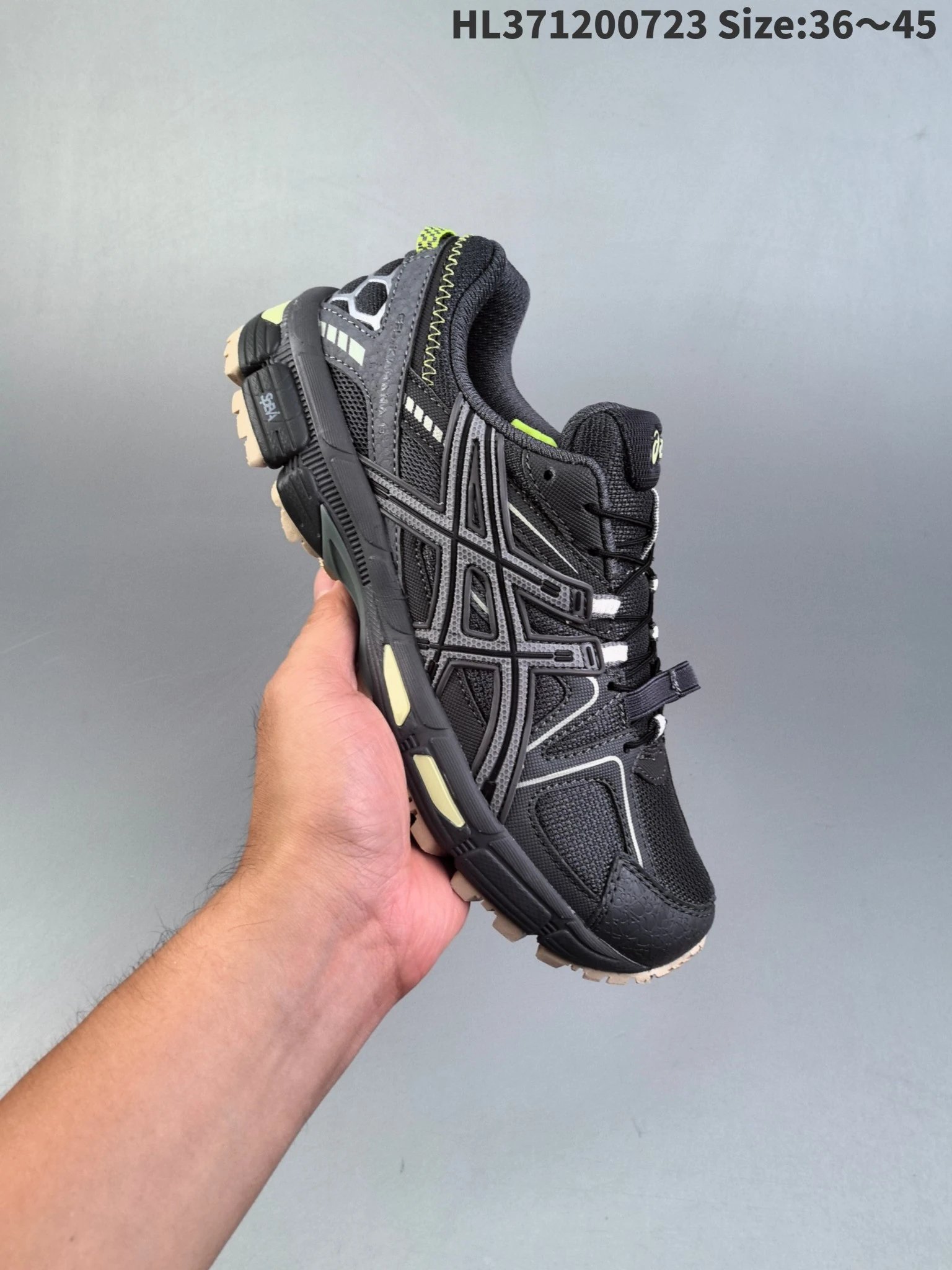 ASICS HL371200723 Men’s Black Trail Running Shoes