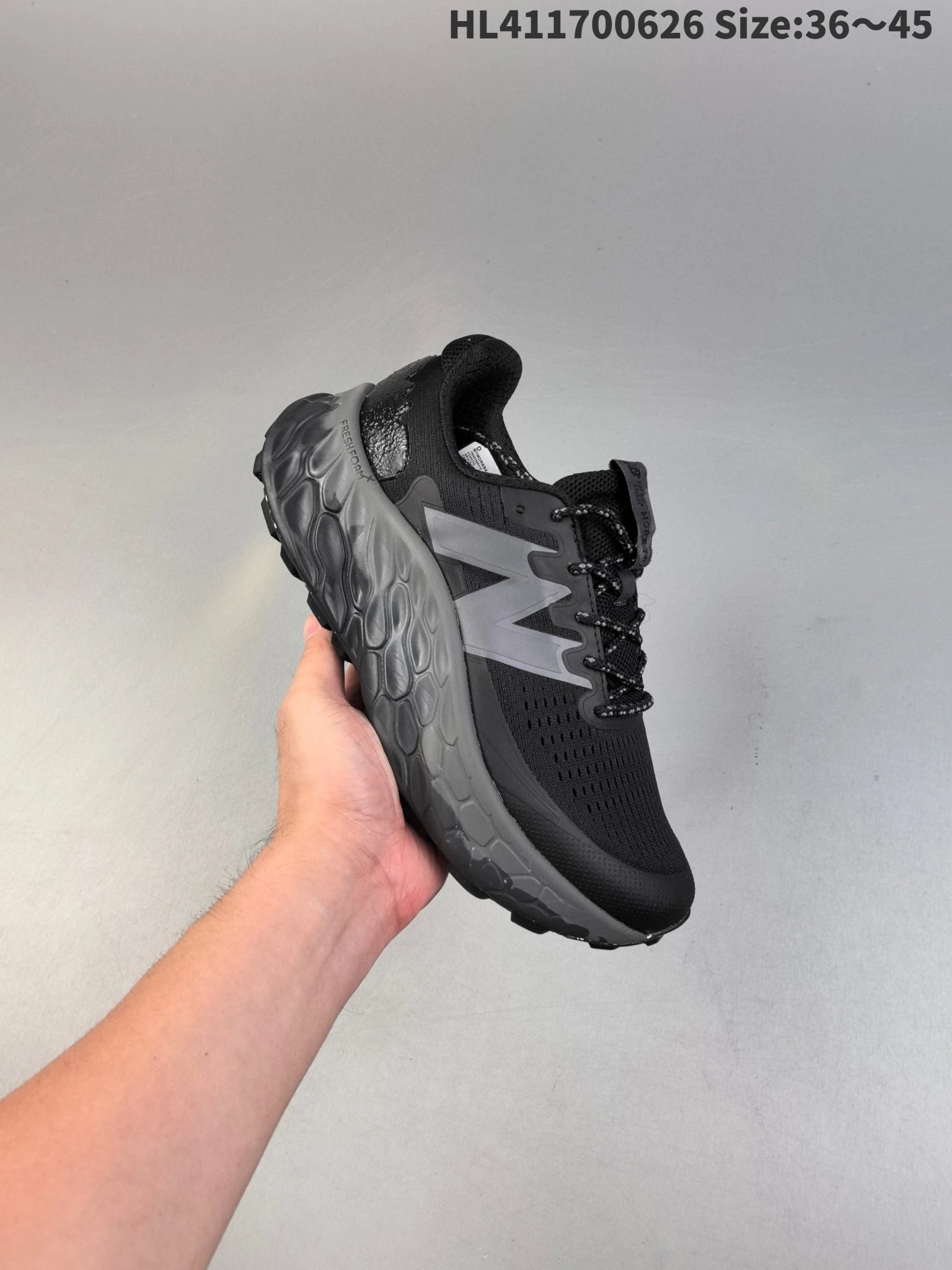New Balance Fresh Foam Black Running Shoes HL411700626
