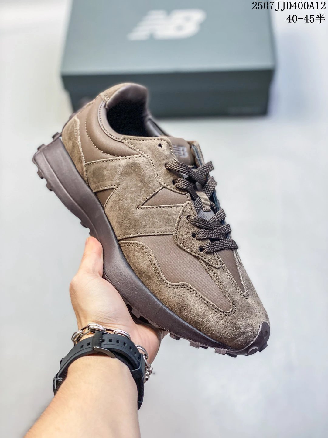 New Balance Brown Suede Mesh Men’s Casual Sneakers