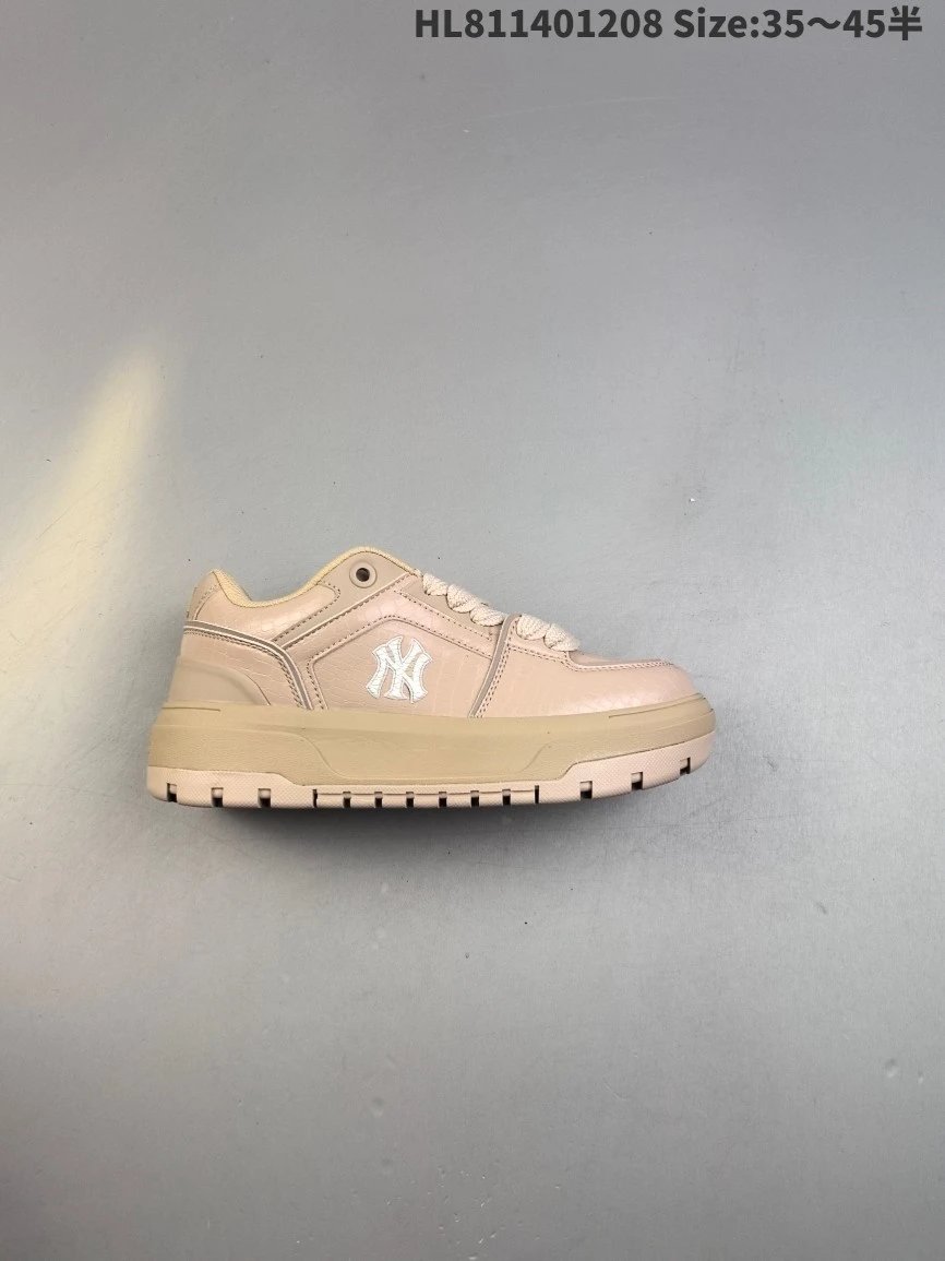 MLB HL811401208 Beige Low Top Casual Sneakers