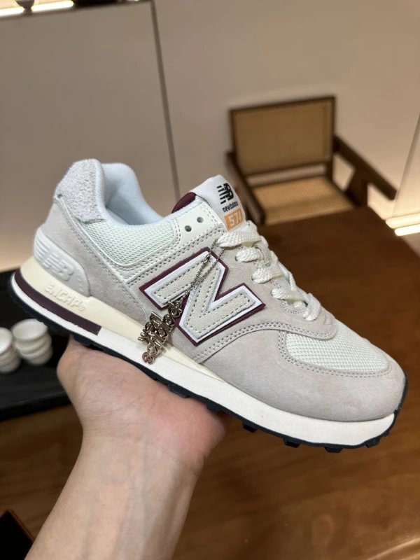 New Balance 574 Classic Suede Mesh Sneakers