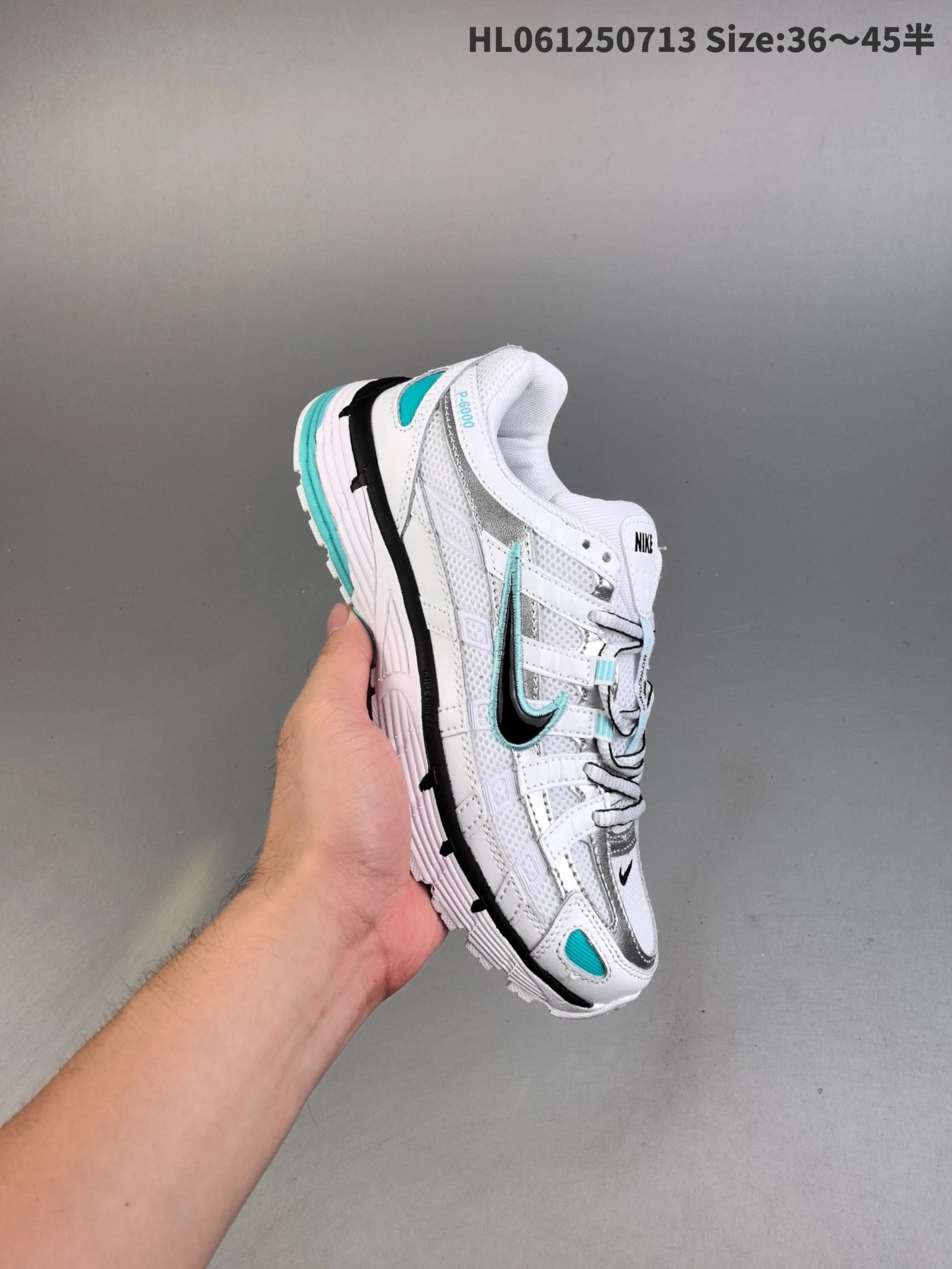 Nike P-6000 White Aqua Running Shoes Unisex