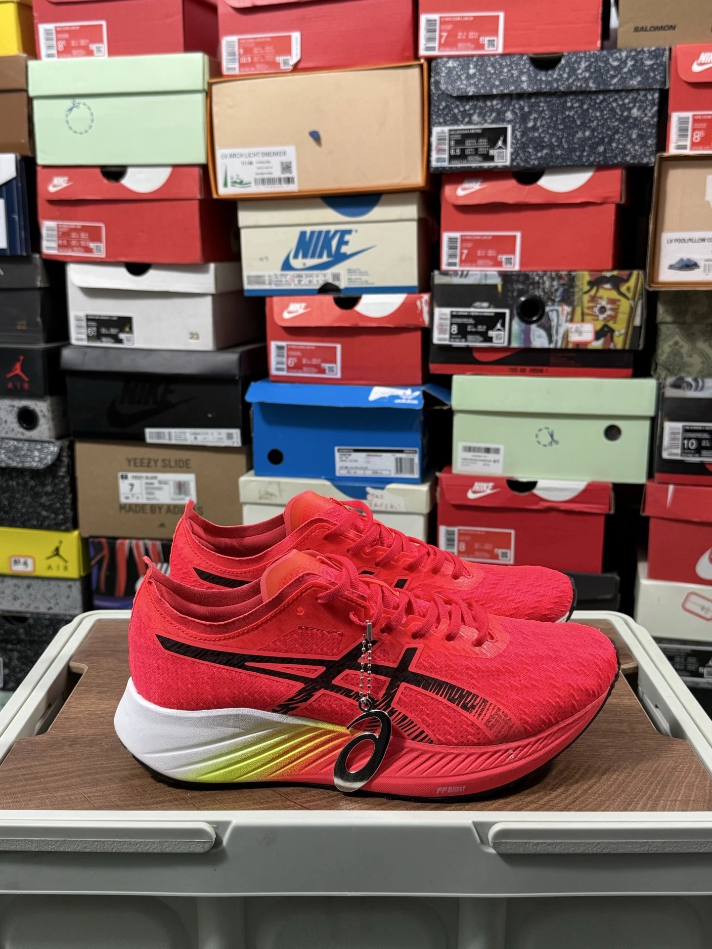 ASICS FF Blast Red Running Shoes Lightweight Trainers