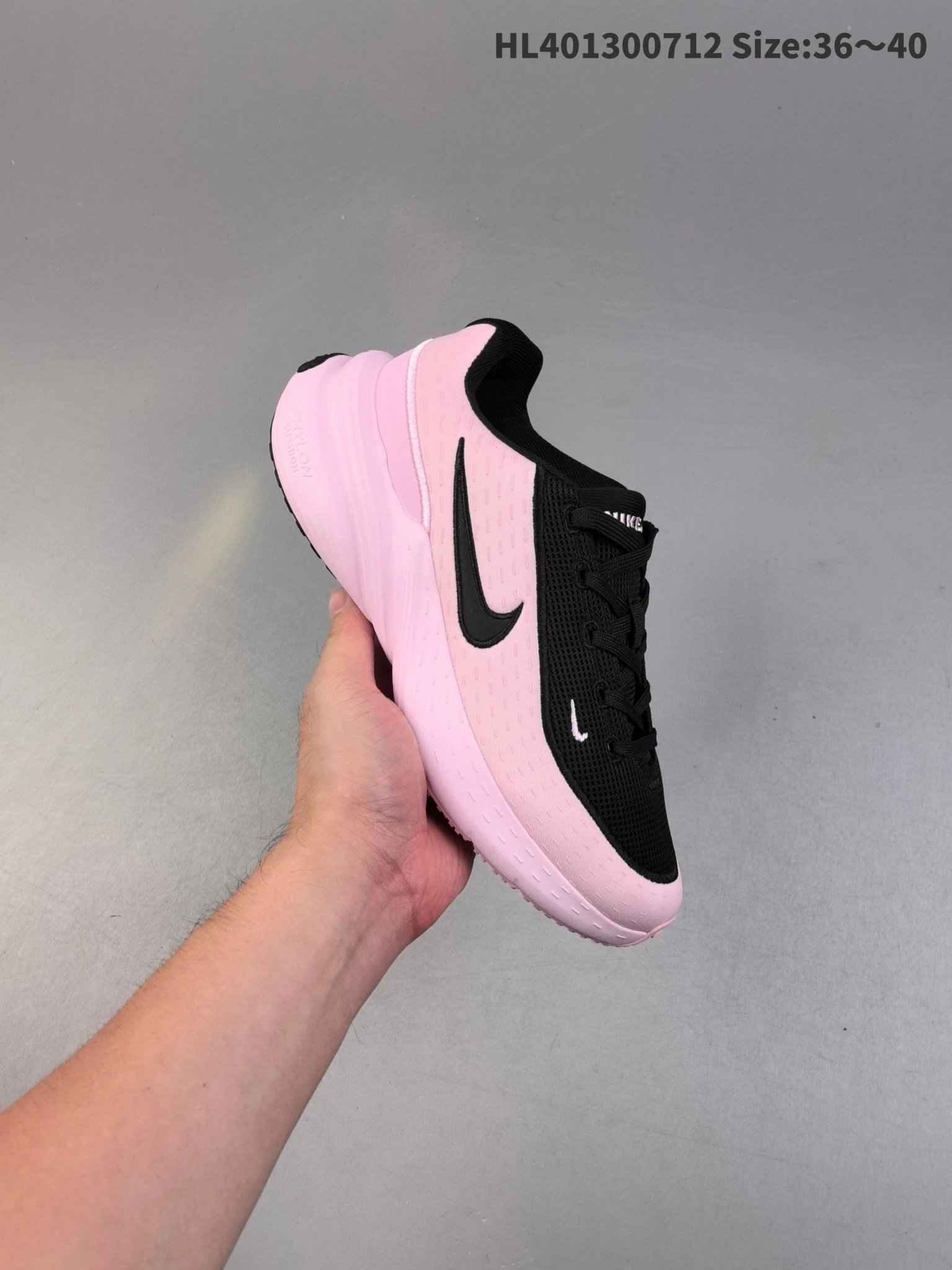 Nike Women Running Shoes Black Pink Lightweight
