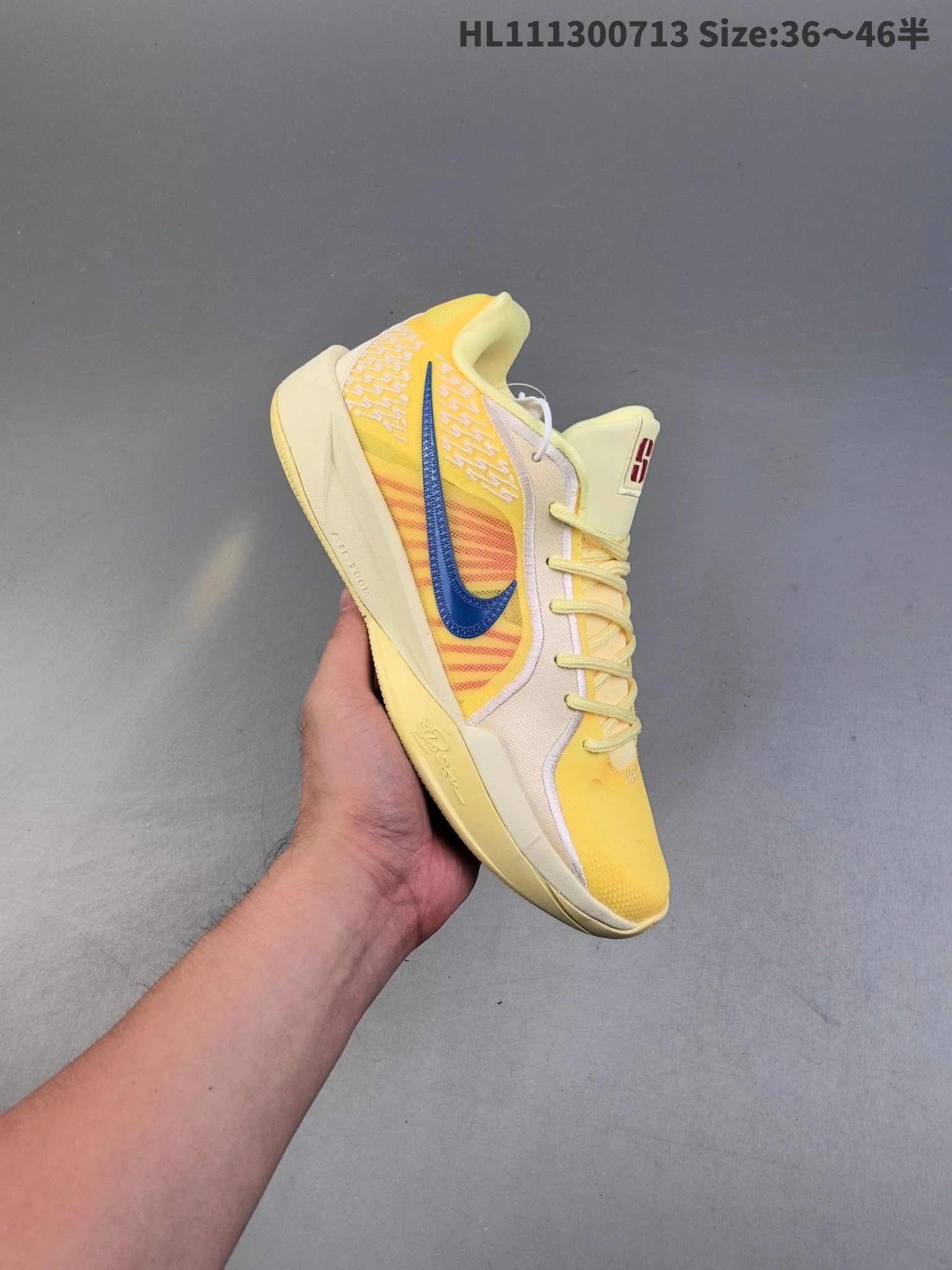 Nike Yellow Blue Men Running Shoes HL111300713