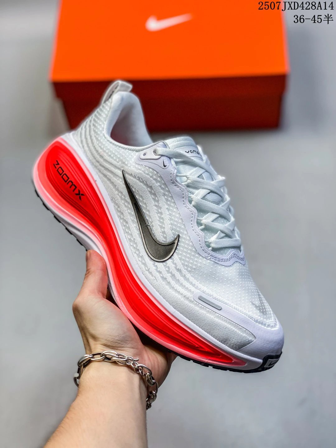 Nike ZoomX Running Shoes Lightweight Mesh Red Sole Sneakers