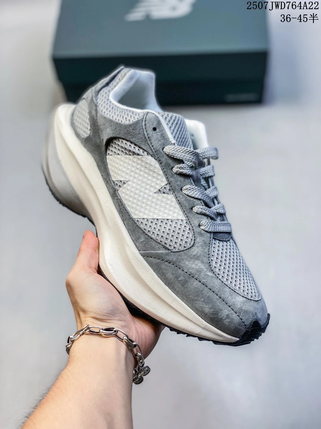 New Balance Men Grey Mesh Running Shoes 36–45