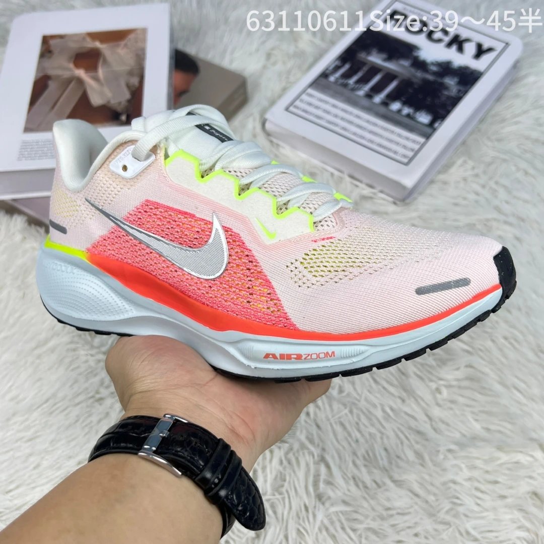 Nike Air Zoom Mesh Running Shoes Pink Neon Lightweight