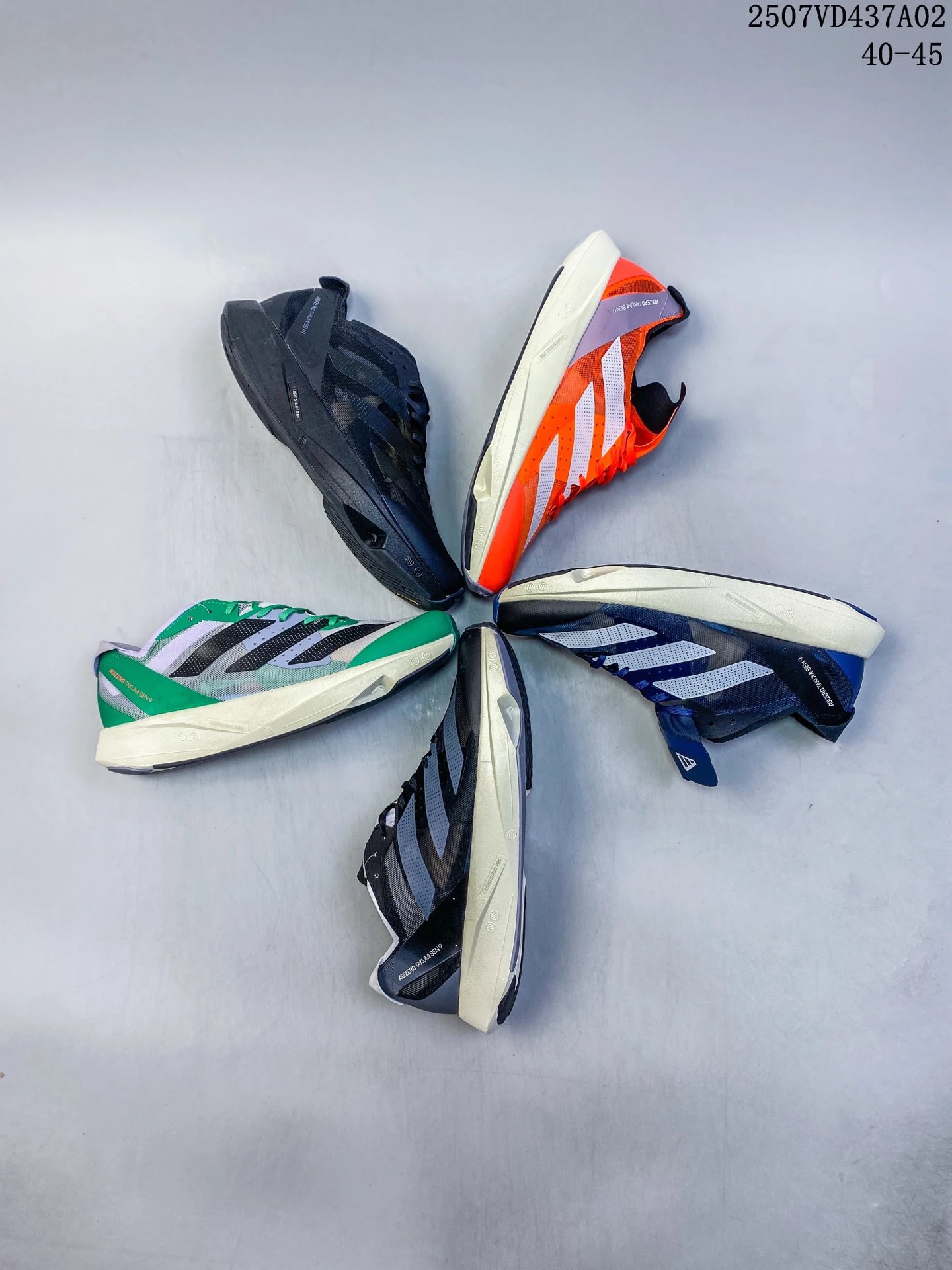 Adidas Men Running Shoes Breathable Mesh Trainers 40-45
