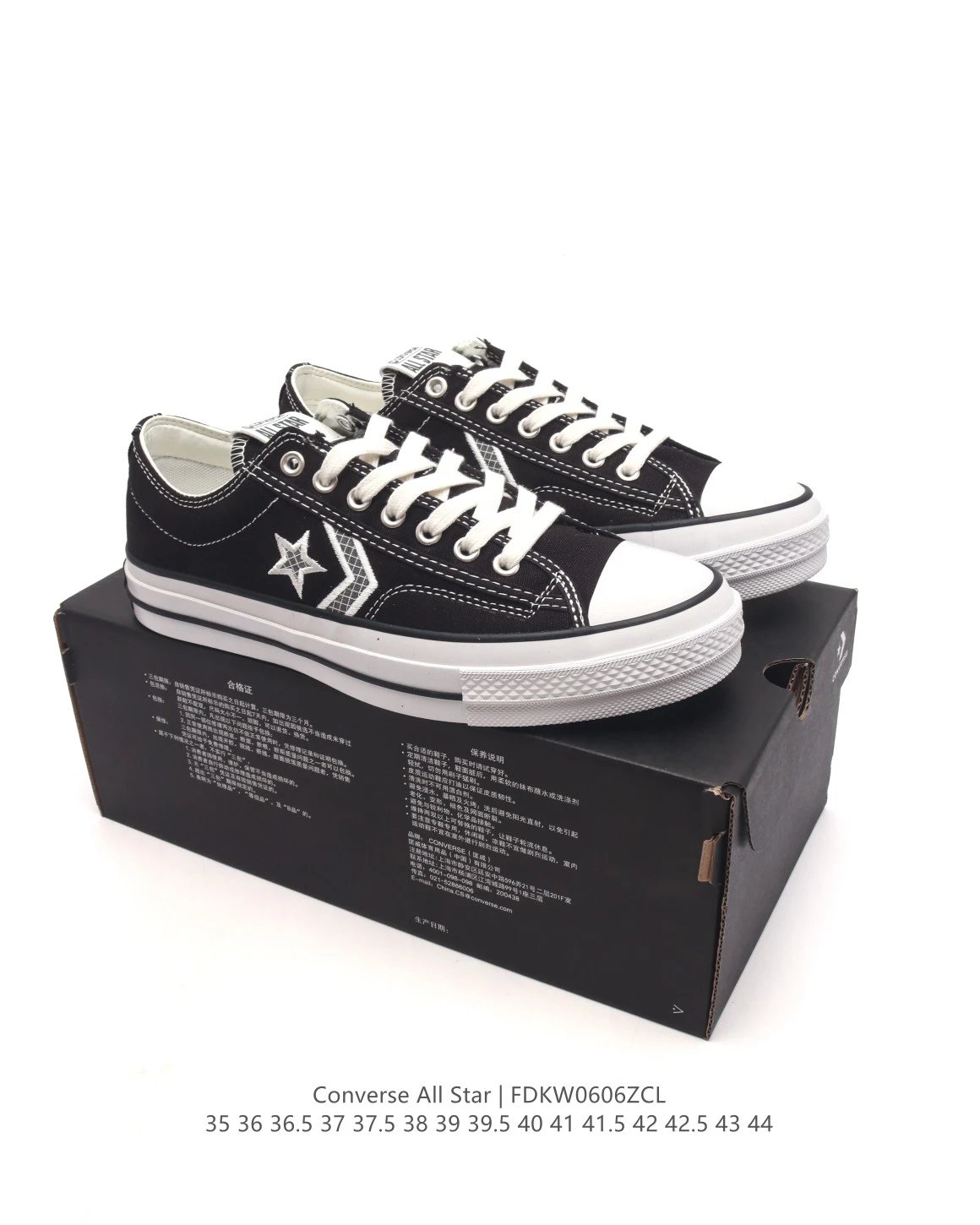 Converse All Star Black Canvas Low Top Sneakers