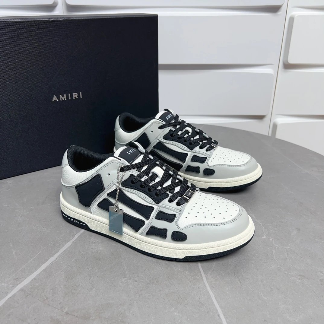 AMIRI Black White Leather Men’s Sneakers Shoes