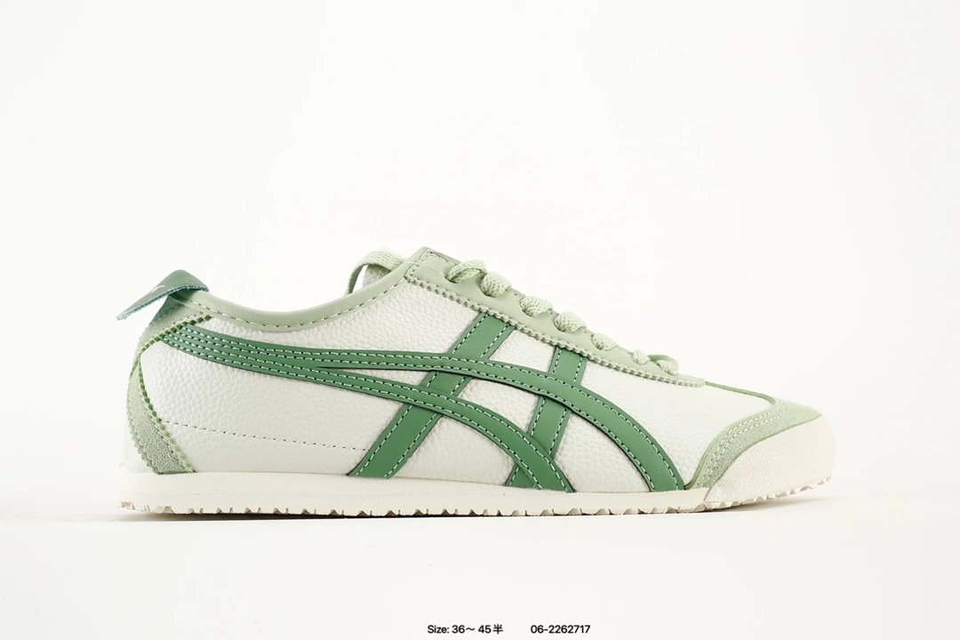 ASICS Retro Green White Casual Sneakers