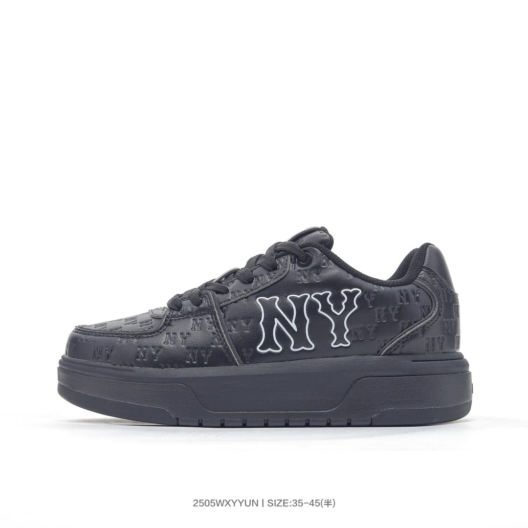 MLB Black NY Sneakers Unisex Casual Sports Shoes