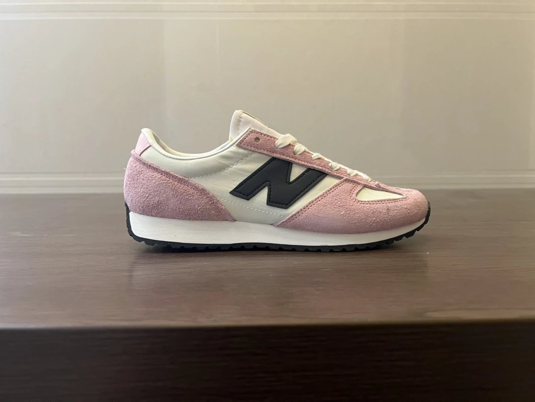 New Balance Pink Retro Running Sneakers Shoes