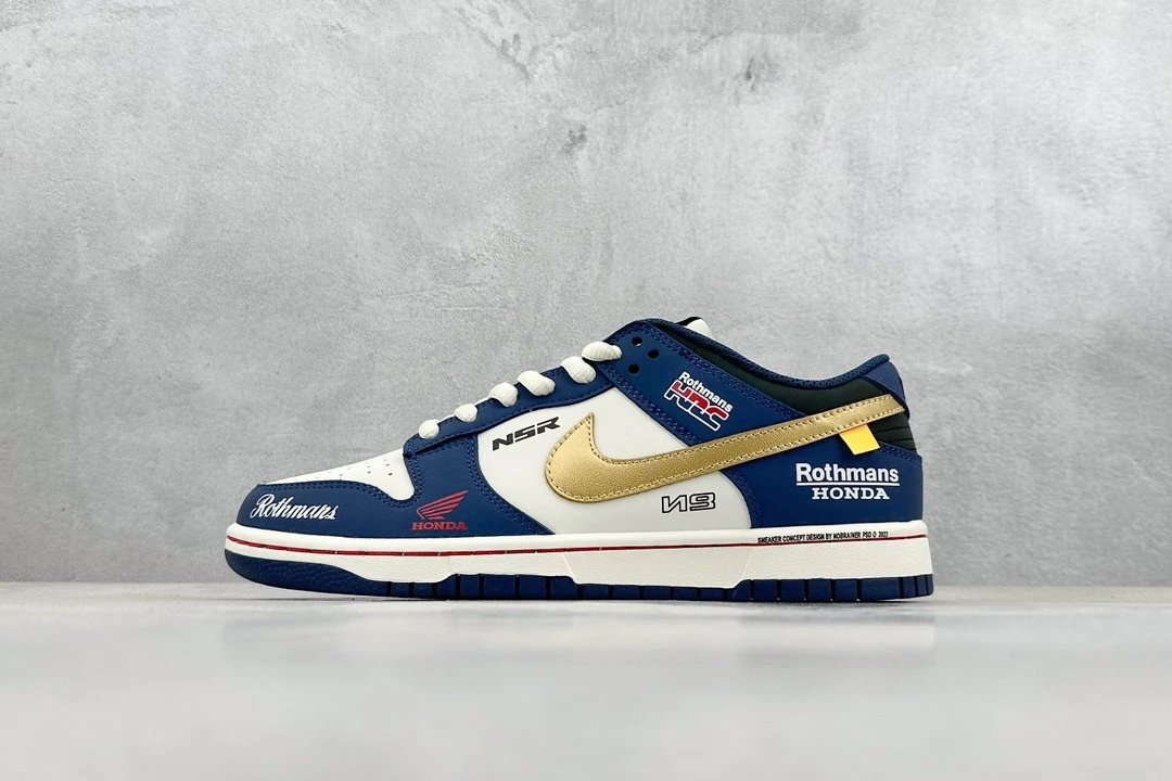 Nike Rothmans Honda NSR Blue Gold Racing Shoes