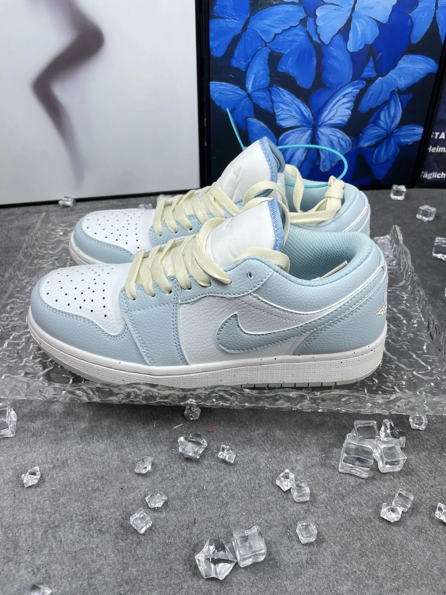 Air Jordan Low White Sky Blue Sneakers