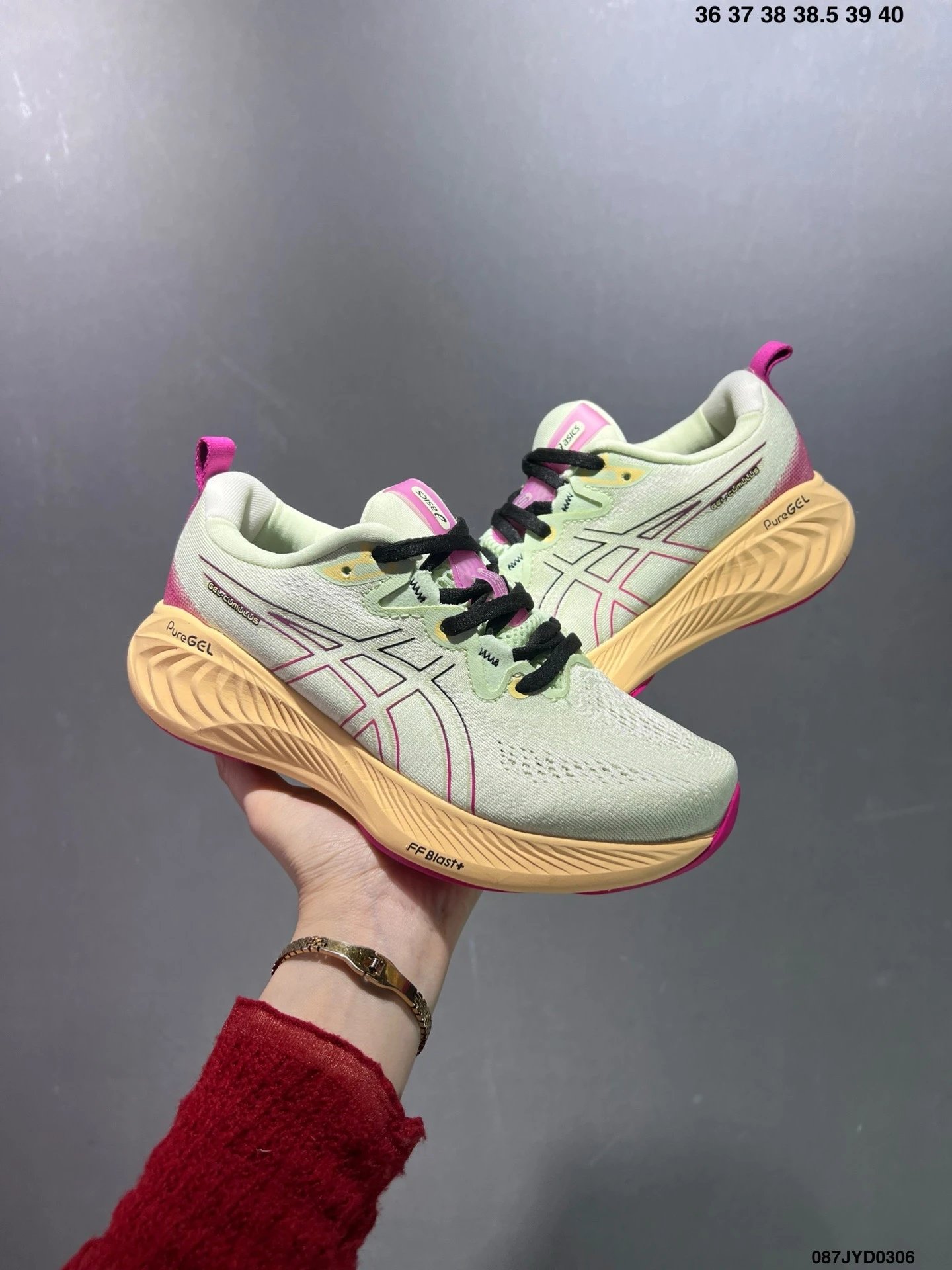 ASICS PureGEL FF Blast+ Women’s Running Shoes Mint Pink