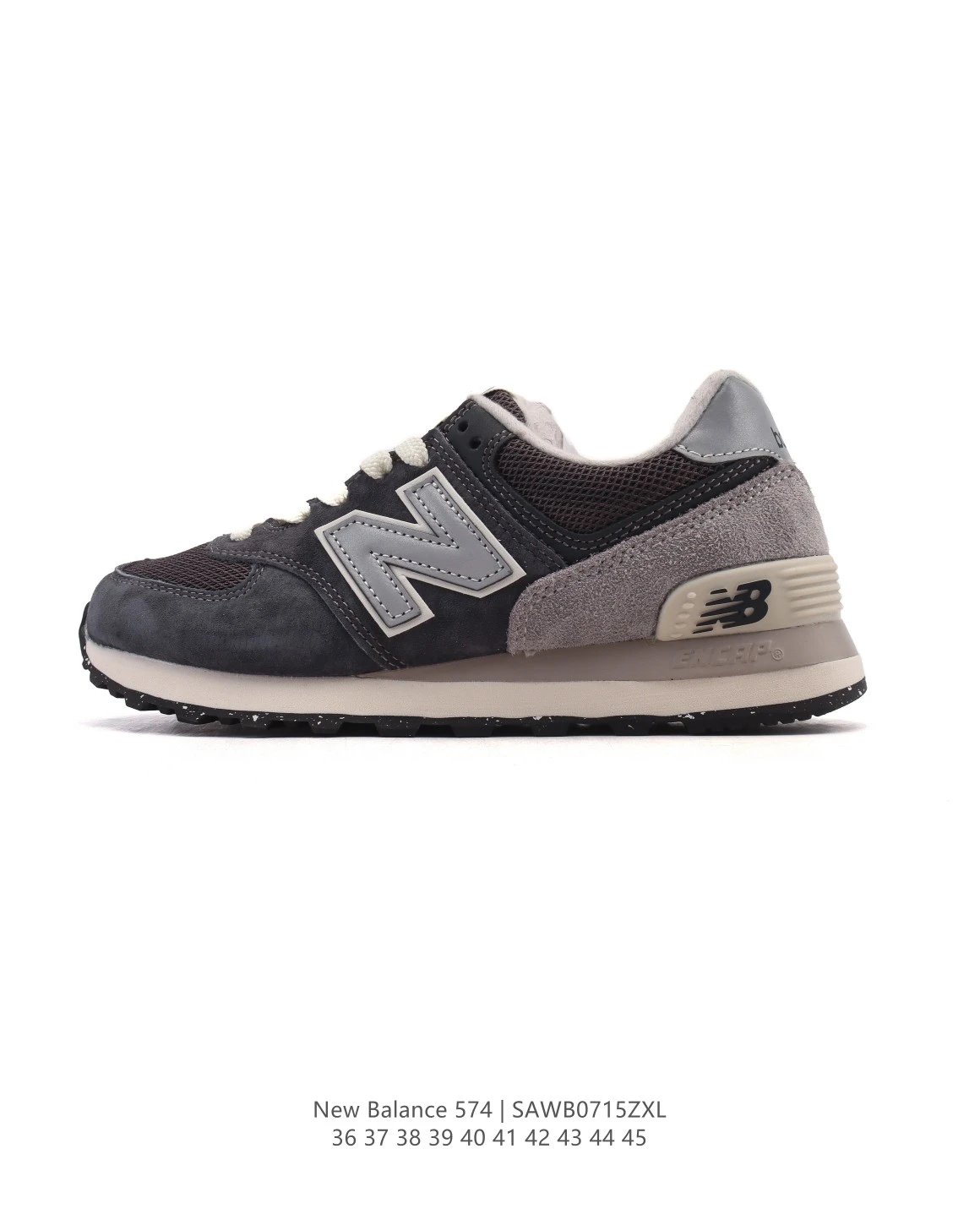 New Balance 574 Suede Mesh Running Shoes SAWB0715ZXL