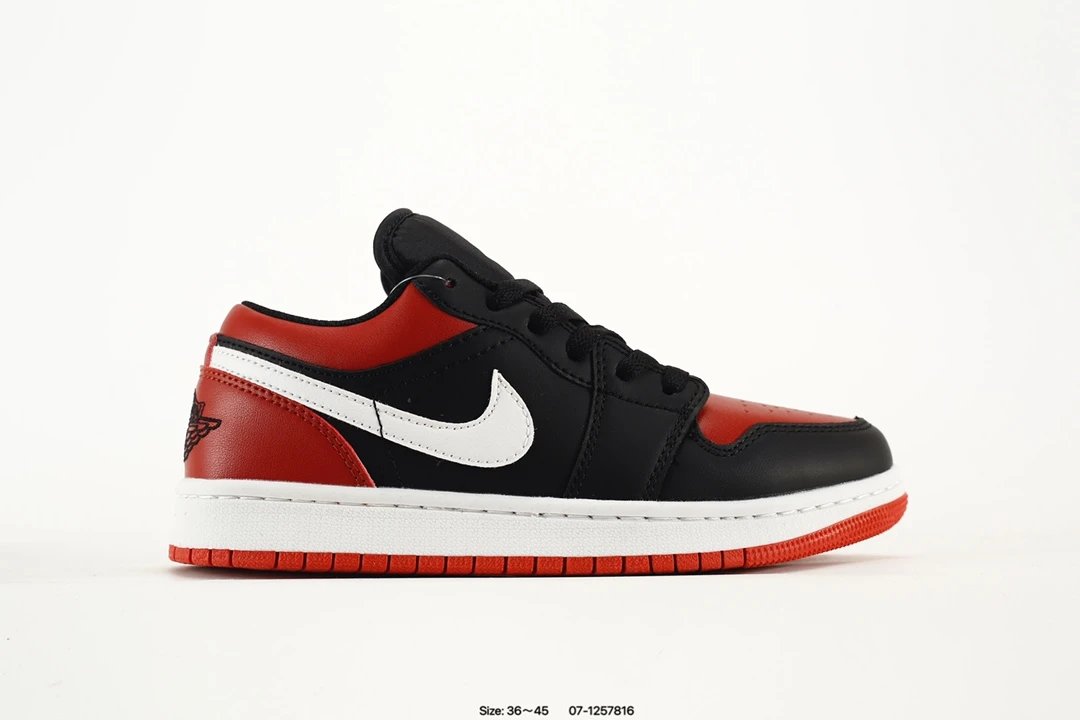 Nike Air Jordan Low Black Red Sneakers