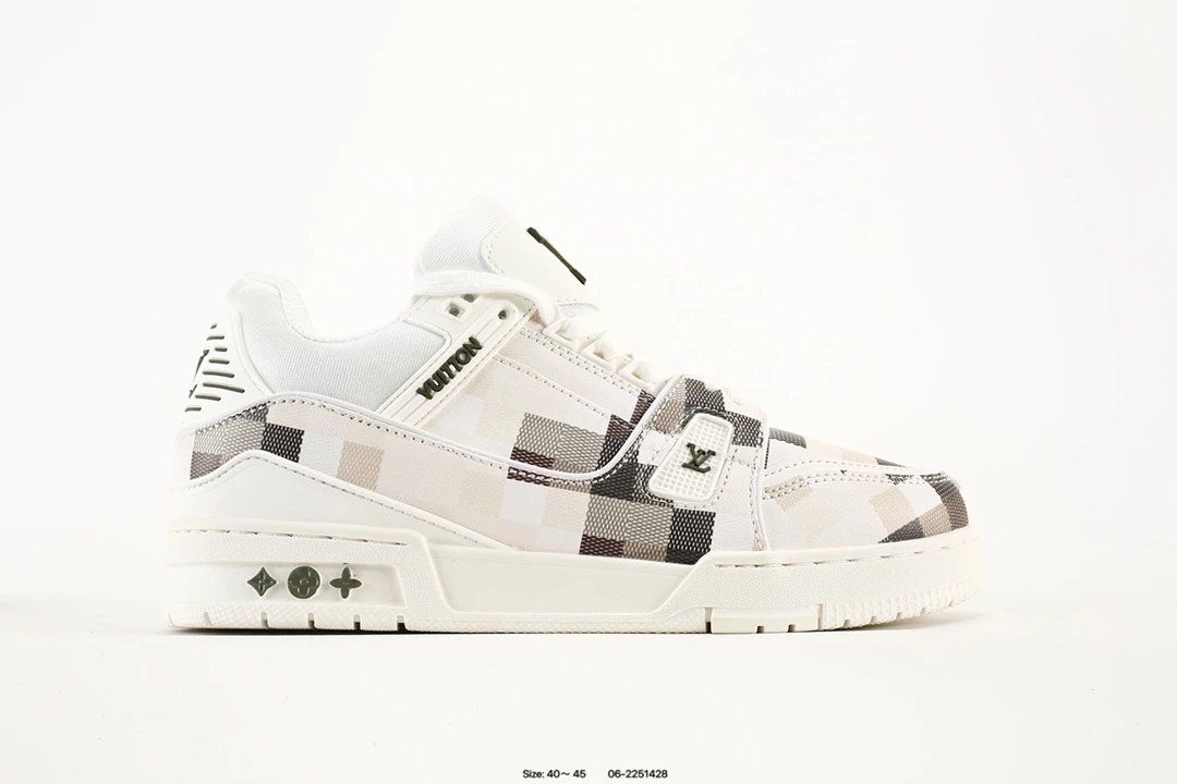 Louis Vuitton Checked Men's Low Top Sneakers