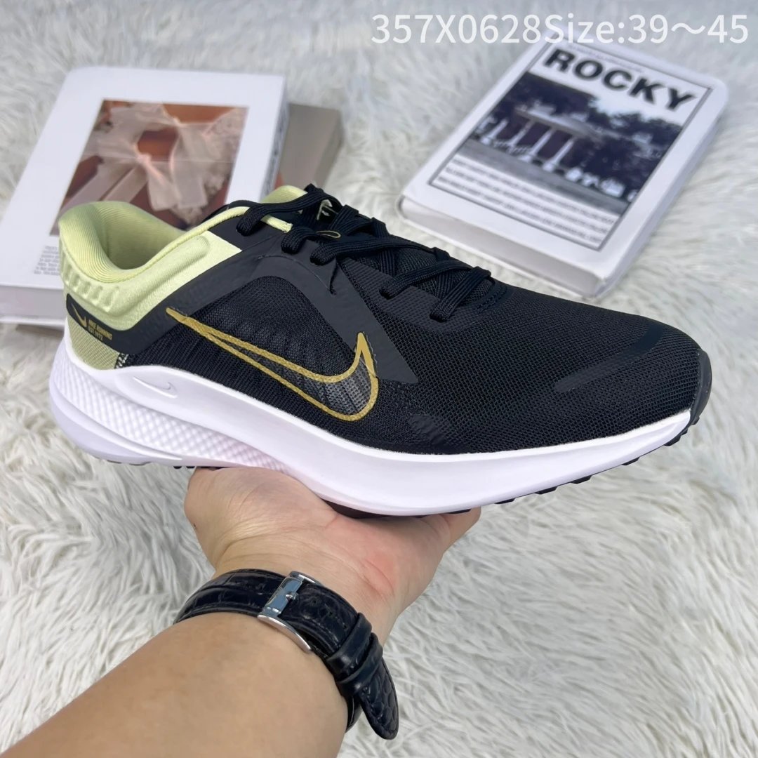 Nike Men’s 357X0628 Black Yellow Running Shoes