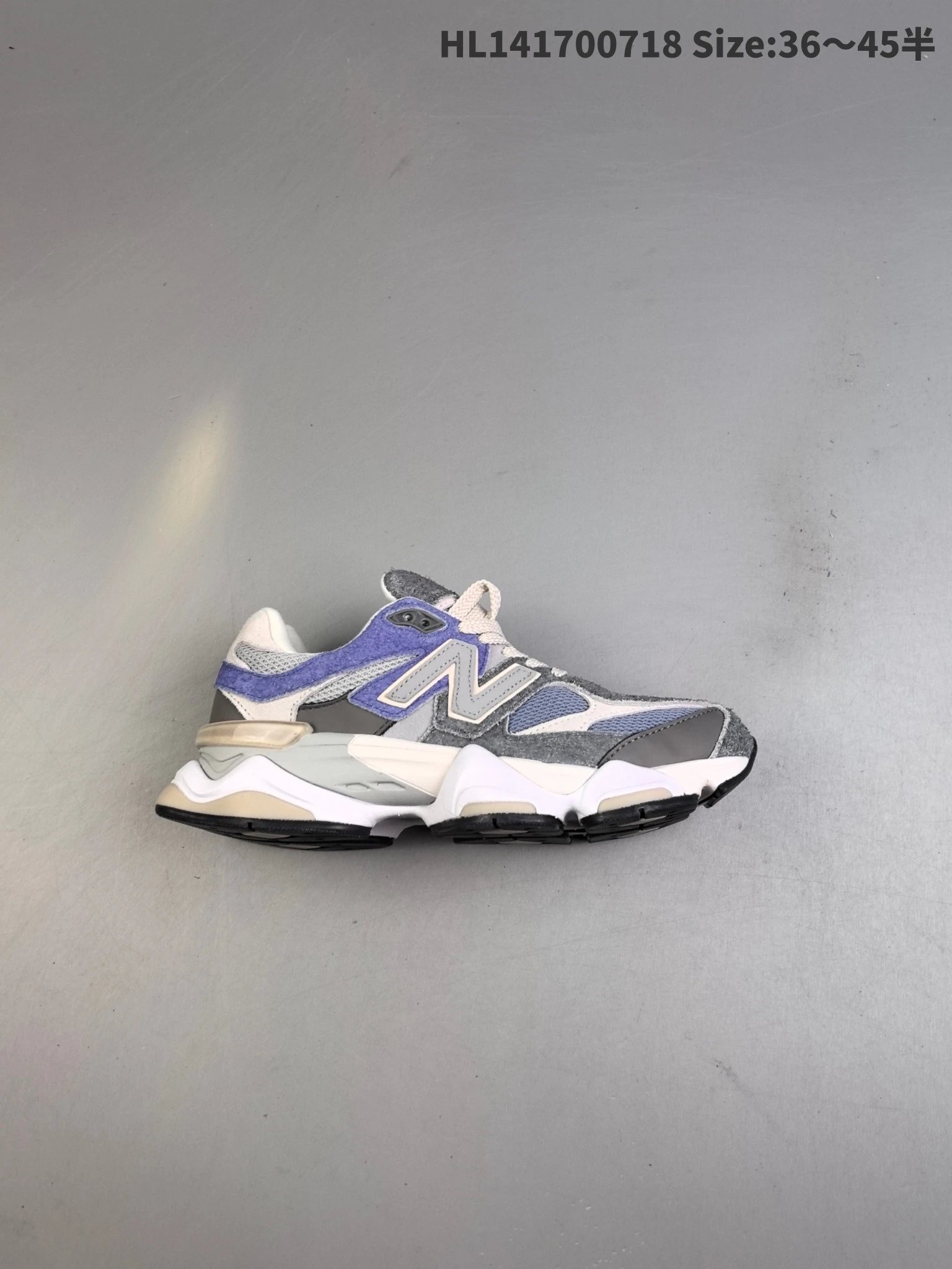 New Balance HL141700718 Men’s Gray Purple Running Shoes