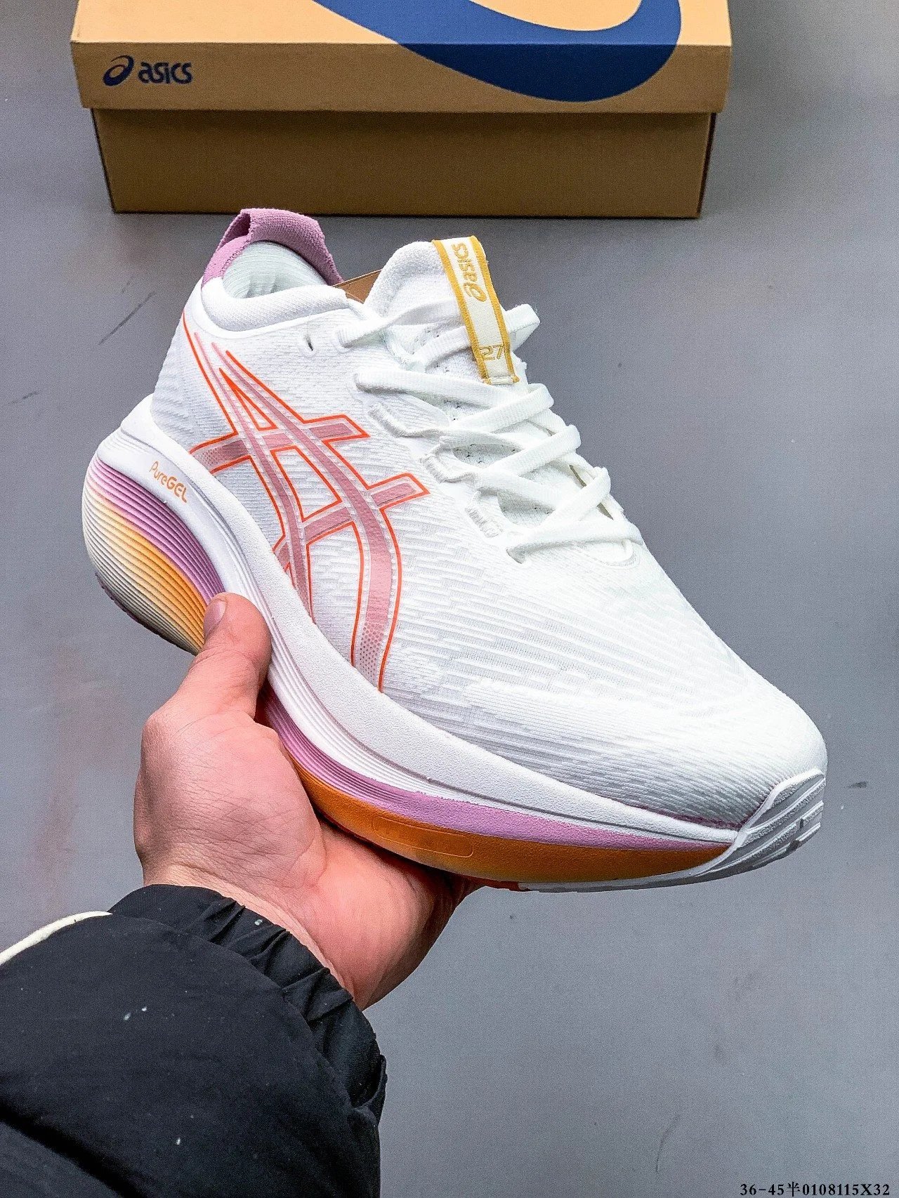ASICS Women’s Gradient Sole Running Shoes White Mesh