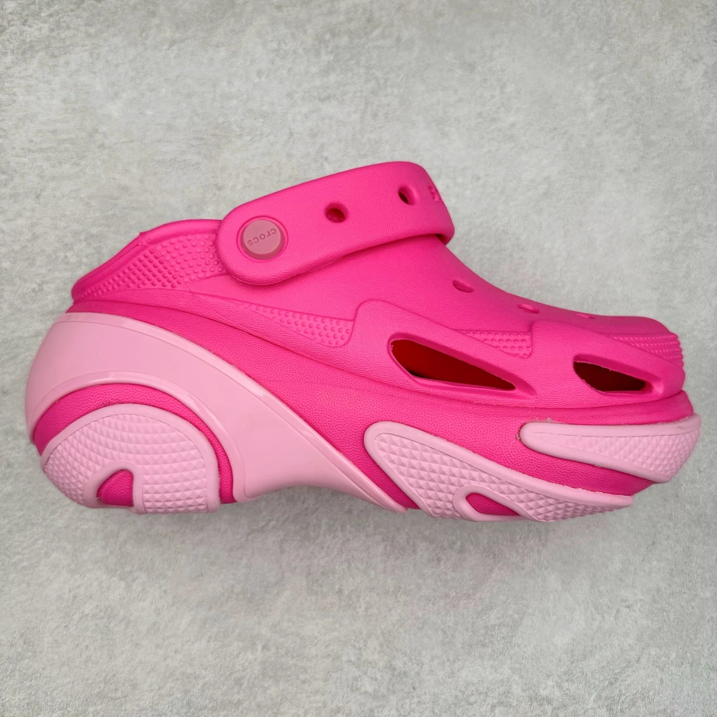 Crocs Women Pink Platform Clog Sandals Shoes