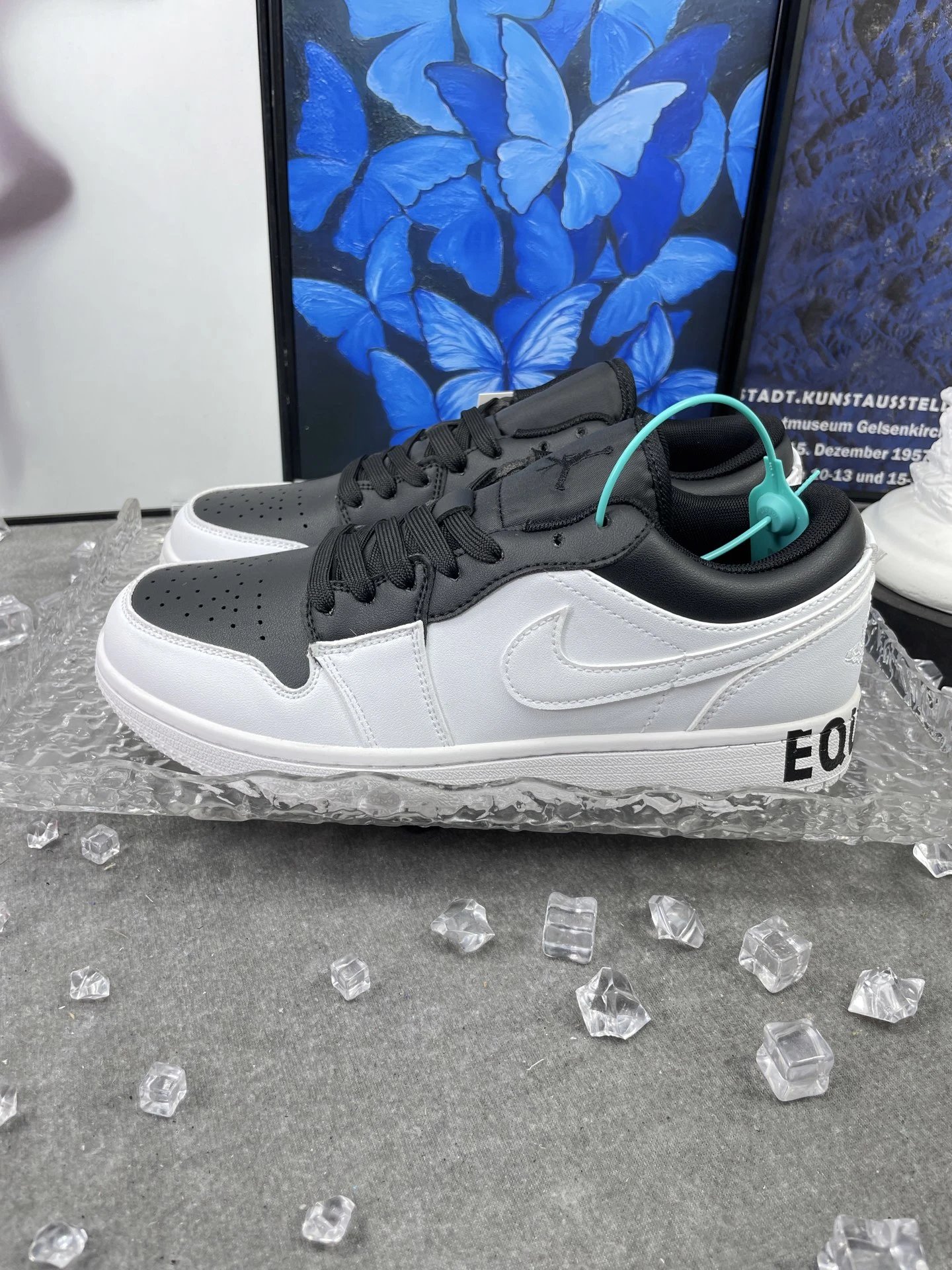 Air Jordan Low Black White Leather Sneakers Shoes