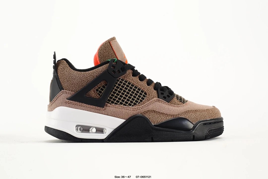 Air Jordan Brown Black Mesh Men Basketball Shoes