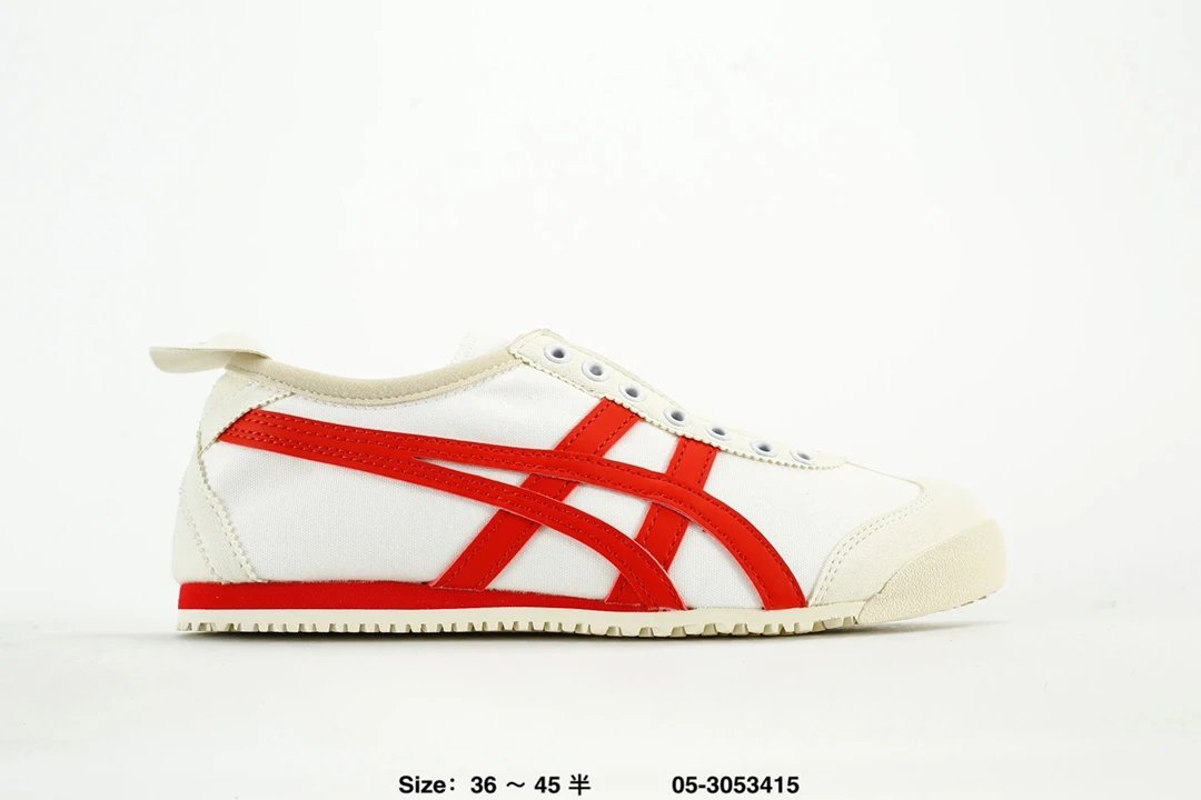 Onitsuka Tiger White Red Classic Unisex Casual Sneakers