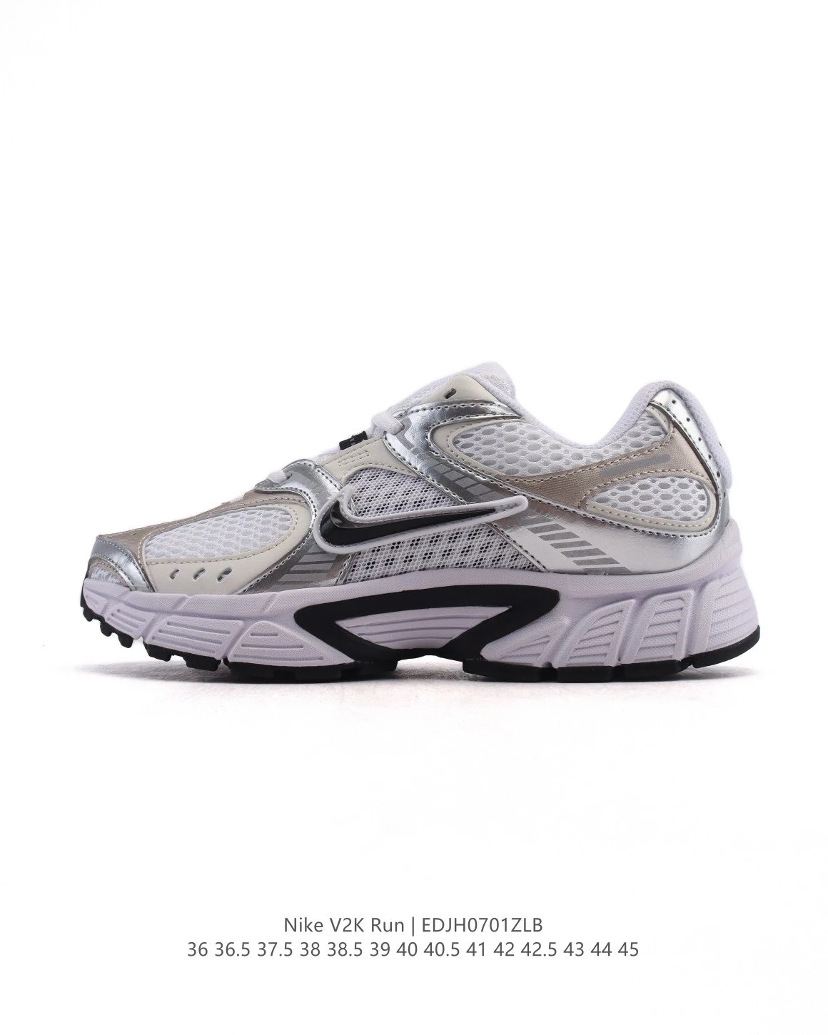 Nike V2K Run Silver Men's Breathable Running Shoes
