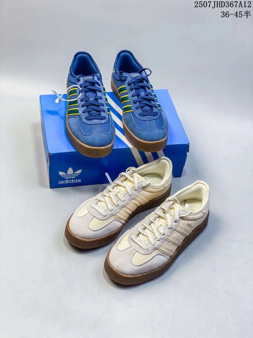 Adidas Gazelle Retro Suede Sneakers Gum Sole Shoes