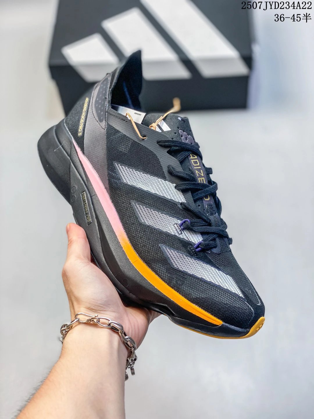 Adidas Adizero Black Orange Running Shoes