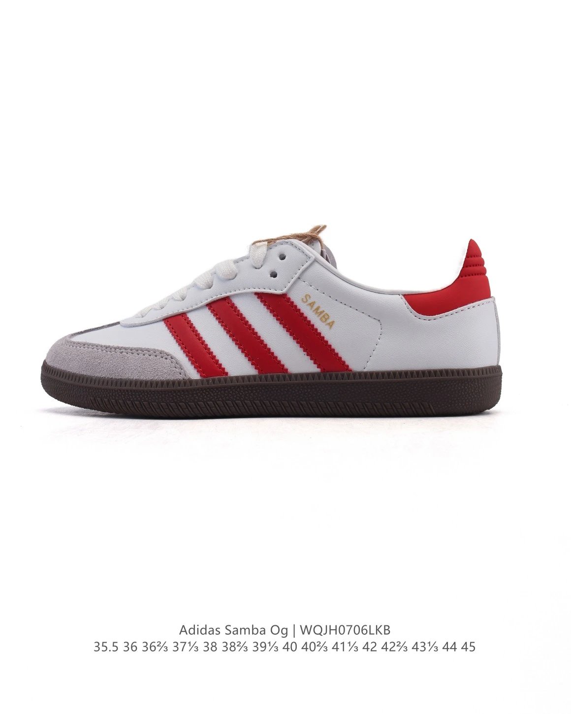 Adidas Samba OG White Red Sneakers
