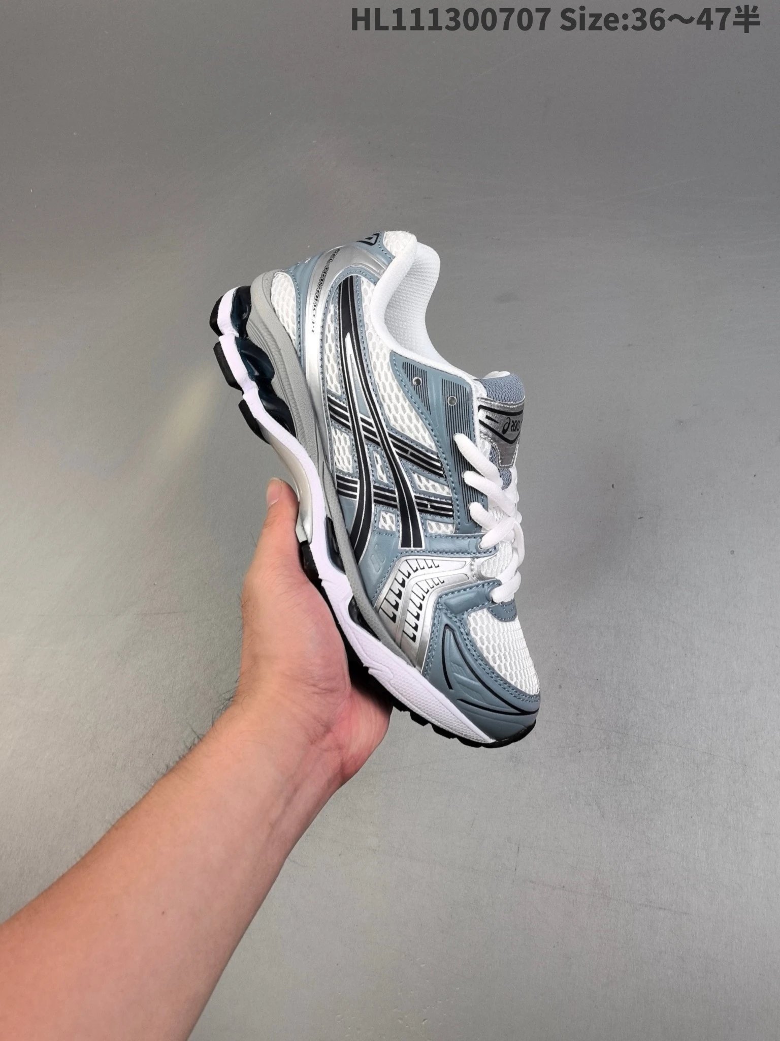 ASICS HL111300707 Silver Gray Running Shoes